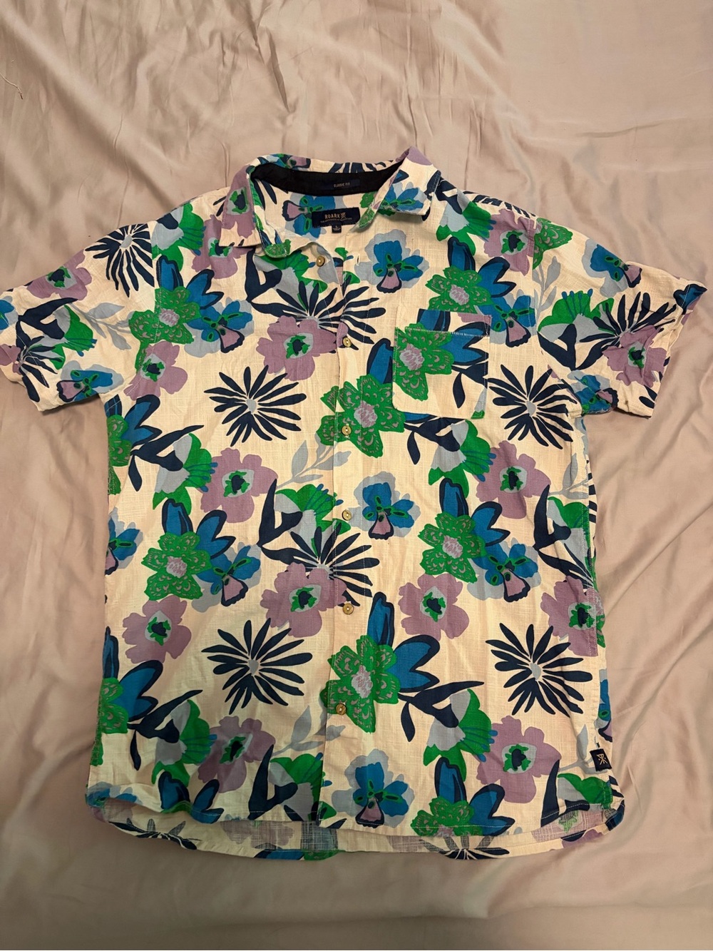 Roark Floral Short Sleeve Button Down Shirt Journey Gonzo